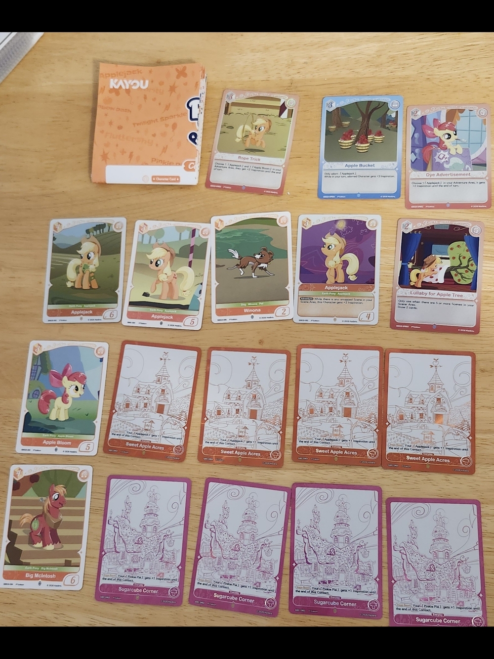 My Little Pony Kayou Card Game - Applejack Cards